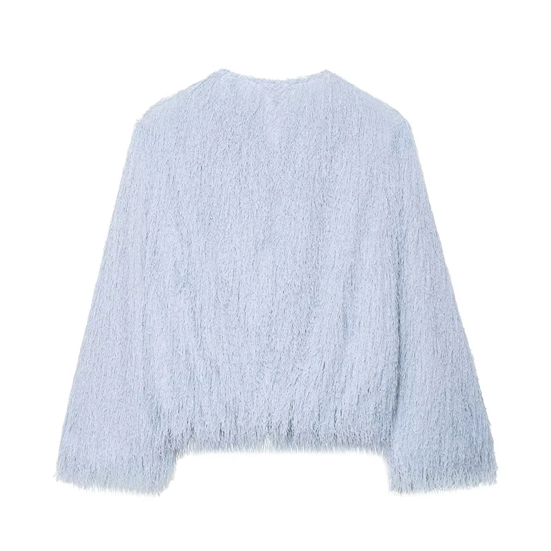 Tassel Decoration Short Coats Women's Fashion Wrist Sleeve Jackets for Women 2025 Elegant Office Ladies Casual Outerwear ﻿