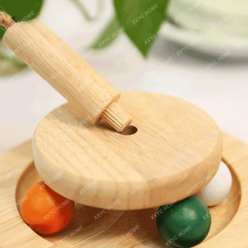 Cat Toy Wooden Cat Scratch Board Rocking Ball Wooden Supplies