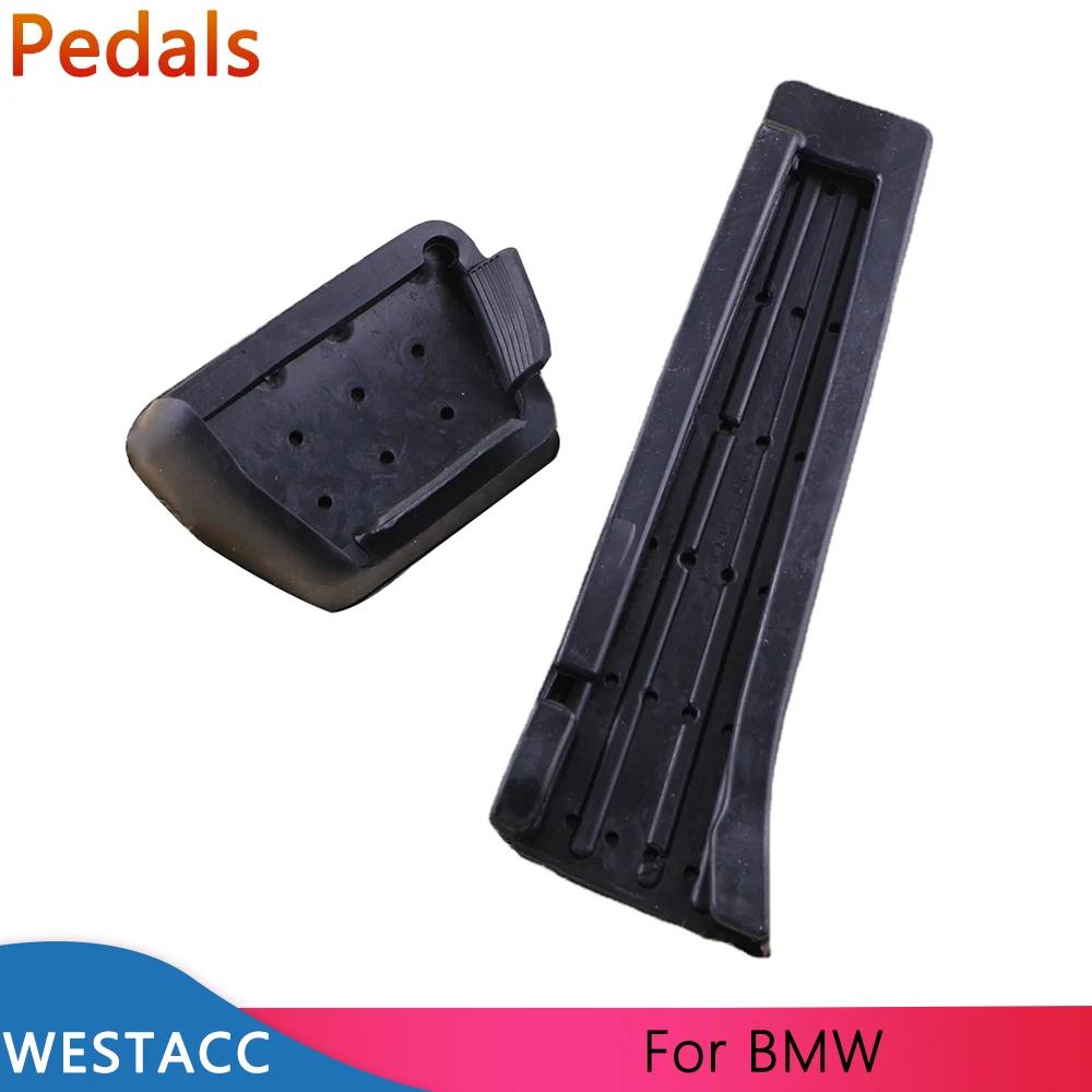 Unique Bargains Gas Brake Pedal Cover Anti Slip Foot Pedals For Bmw 1 2 3 4 5 7 Series 14 19 For Bmw X3 X4 X5 X6 X7 17 21 Aluminum Alloy Silver Tone Set Of 2