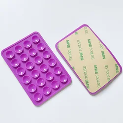 Universal Anti-Slip Silicone Phone Holder with Strong Grip and Hands-Free Mounting (Purple)