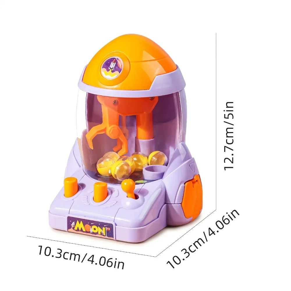 Space Rocket Crawler, Ball Pincer, Egg Twister, Claw Machine Table Game Fun Challenge Mini Arcade Game for Kids Christmas Gift 5