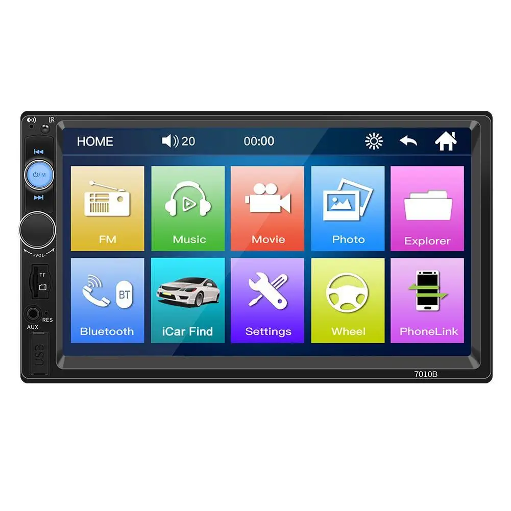 

Car Stereo Double Din Car Radio 7 Inch MP5 Player Touch Screen FM Radio Audio Receiver Multimedia Player 7010B