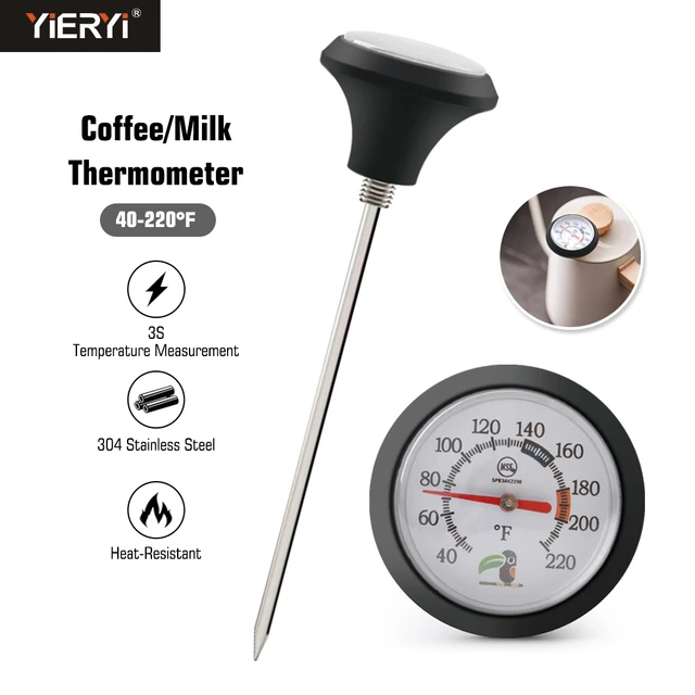 0-100 °C latte caffè termometro per acqua calda 100mm sensore in acciaio  inossidabile Tester di temperatura per cucinare cibo cucina senza batteria  - AliExpress