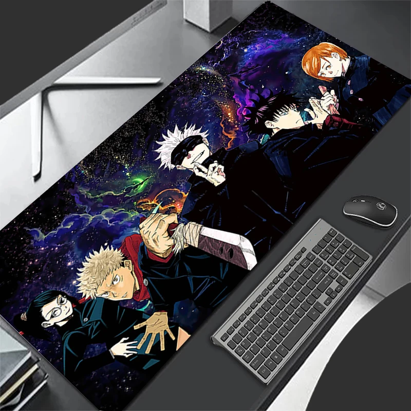 

Jujutsu Kaisen Home HD Large Anime Desk Mats Laptop Anti-slip Game Accessories Mousepad Natural Rubber Carpet Office Mouse Mat