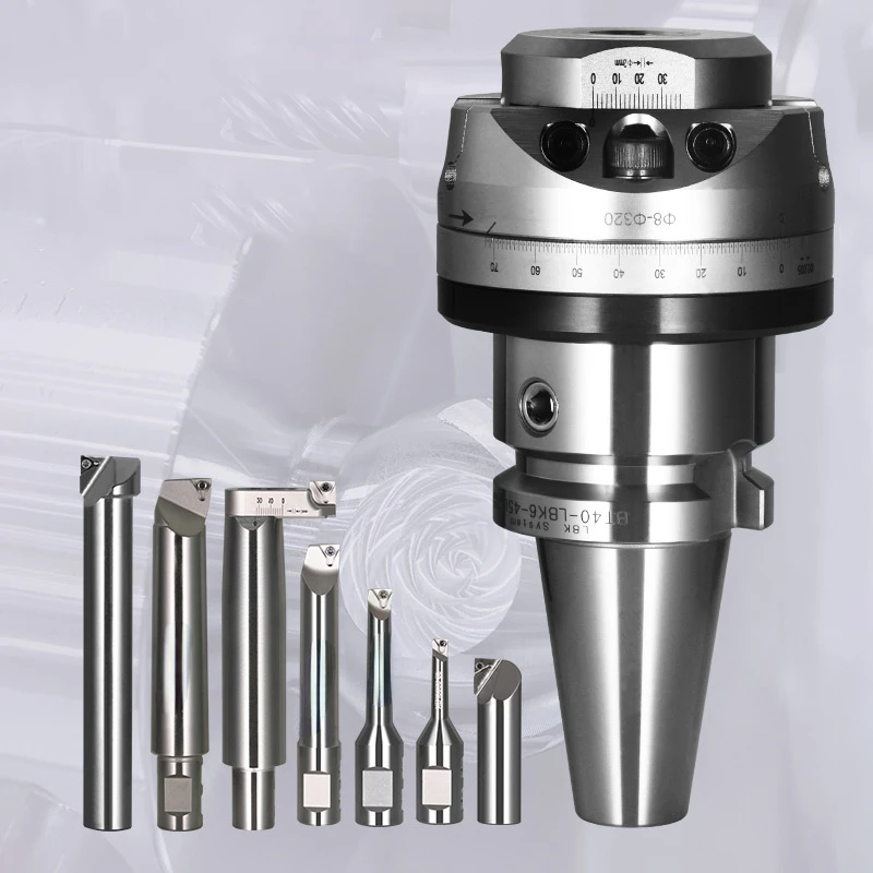 

BT40-NBH2084X CNC Lathe Boring Tool Set 8-320mm Precision Boring Head BT40 Milling Machine Drill Chuck Boring Bar Tool Kit