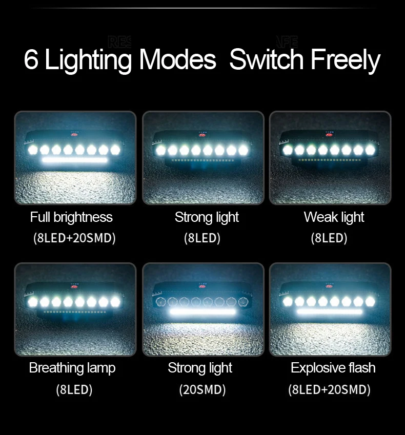 Description Picture 5 of itemNew USB Charging MTB Bicycle Light Horn Highlight Bike Light Waterproof Cycling Lamp Flashlight Cycling Equipment Accessories