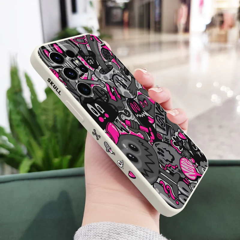 Rose Skull Design Phone Case Cover