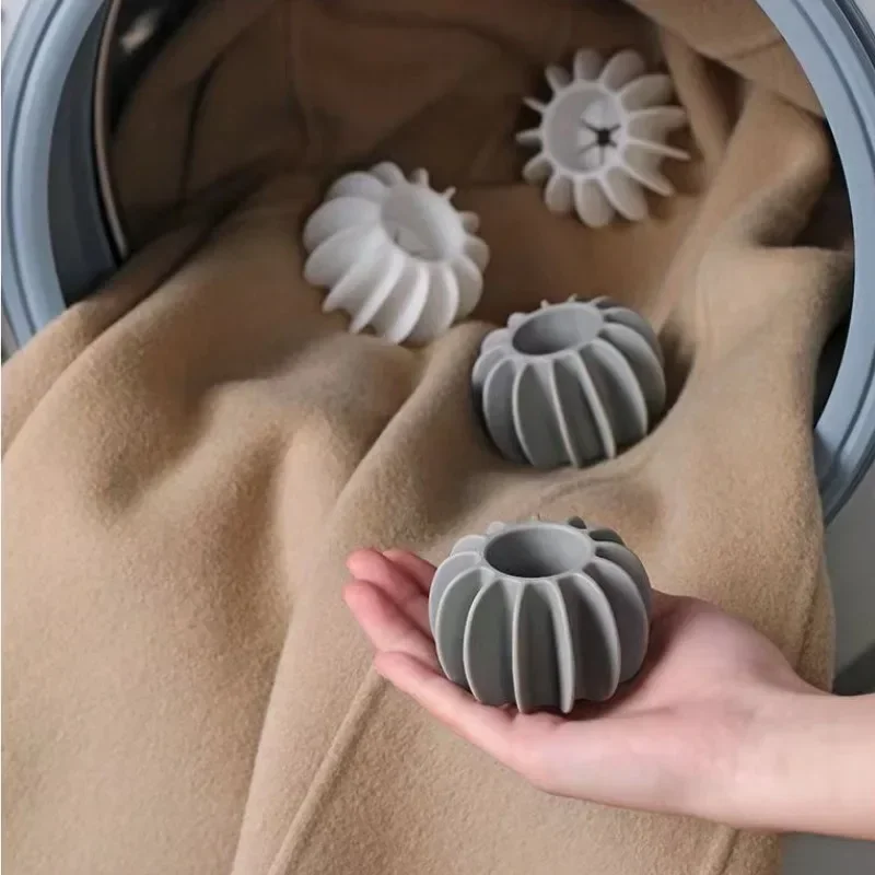 Reusable Silicone Laundry Ball Pet Hair Removal Clothes & Lint Hair Catcher Washing Machines