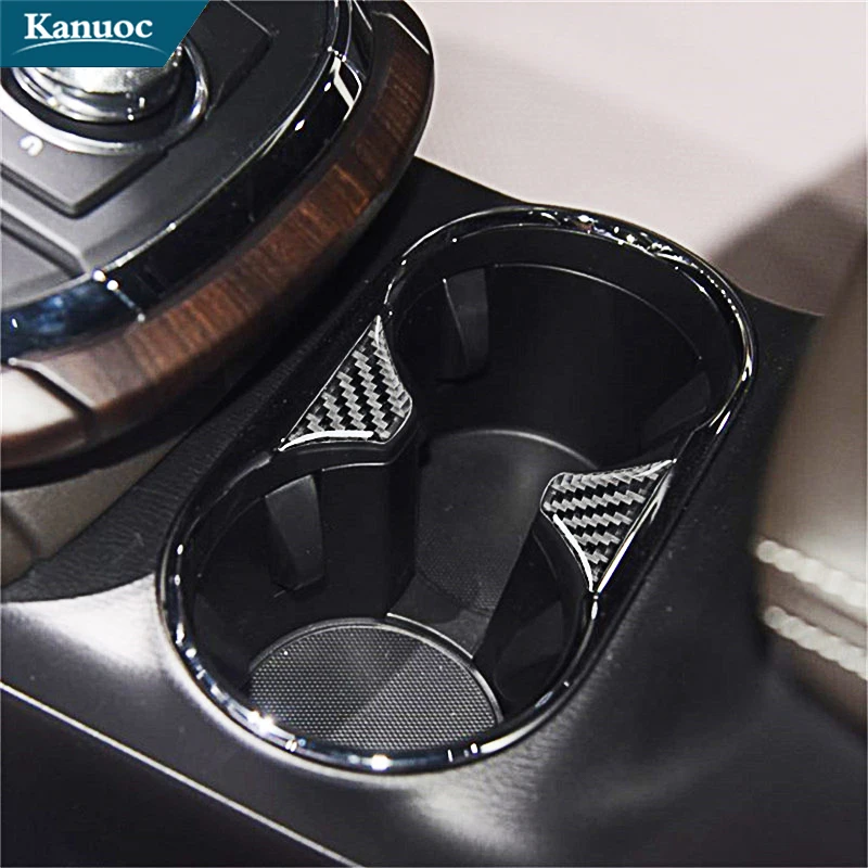 

For Mazda CX-9 2016 2017 2018 2019 2020 2021 2022 Carbon Fiber Central Cup Holder Stickers Cover Trim Car Interior Accessories