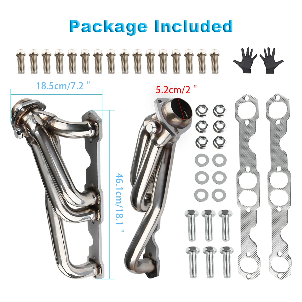 1152403820 Exhaust Pipe Kit For C1500 C2500 K1500 K2500 Stainless Steel Car Exhaust Tip Pipe exhaust assembly