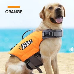 Summer Fashion Reflective Pet Safety Life Vest - M (Orange)
