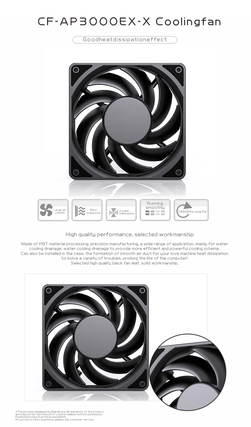 Volume, 101CFM, 3000Rpm, dedicado para Server Cooling, RBW Light