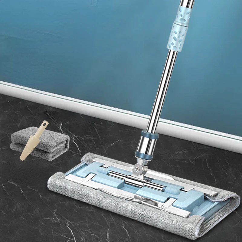 

Floor Mop Flat Mop Wash Free 360° Rotate New Mop Wet Quick-Drying No Watermark High Quality Lazy Mops