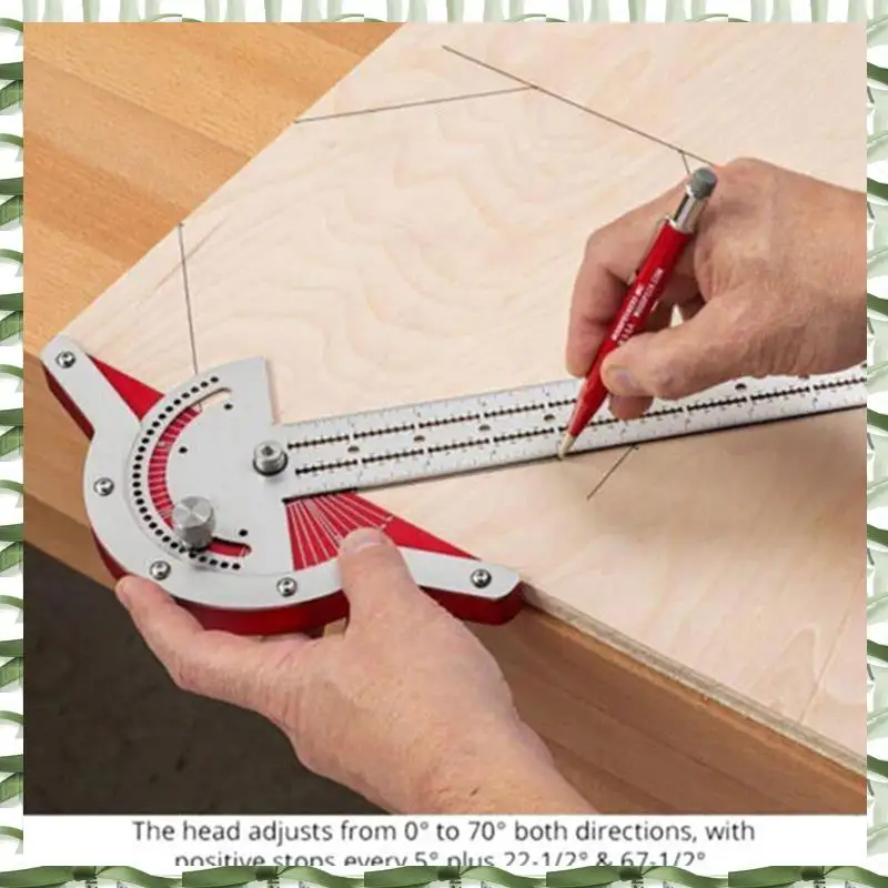 Professional Tool Woodworkers Edge Rule High Precision Protractors Angles Measure Tool Carpenter Tools