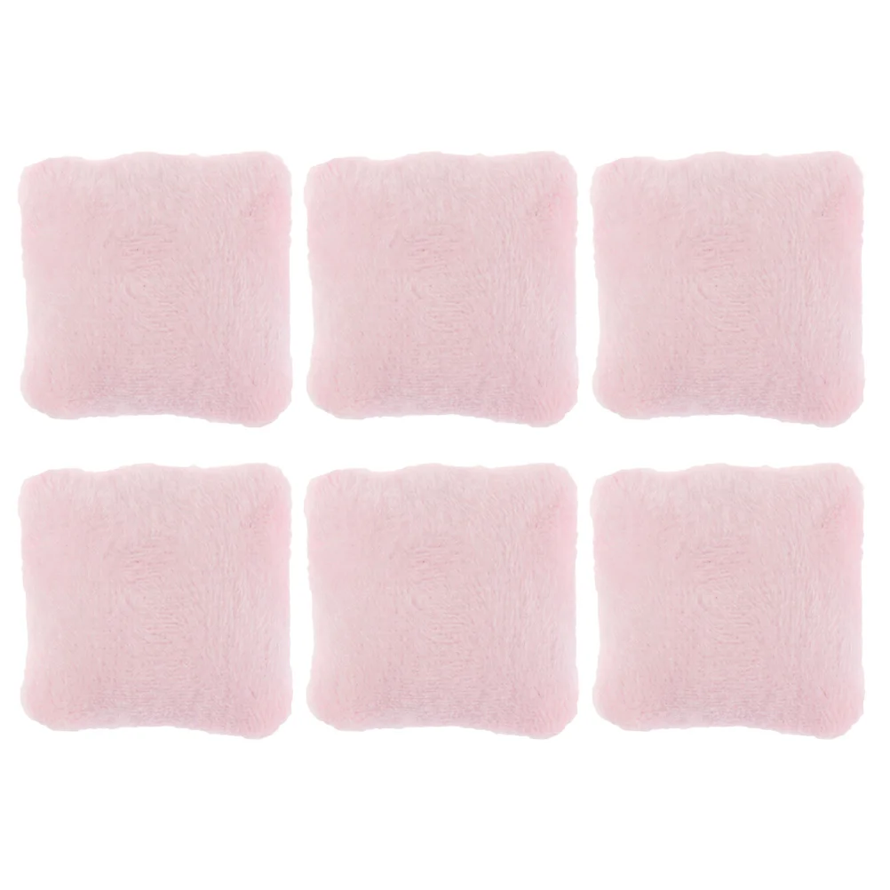 

Dollhouse Pillow Miniature Simulated Pink Plush Tiny Cushions Furniture Model Toy Sofa Bed Accessories