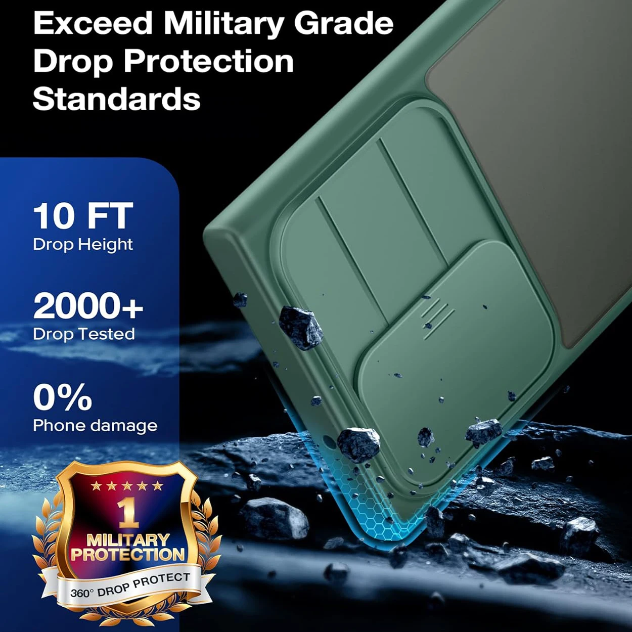 For Samsung Galaxy S23 Ultra Phone Case accessories with Slide Camera Cover Shockproof Protection Slim Translucent Matte Back