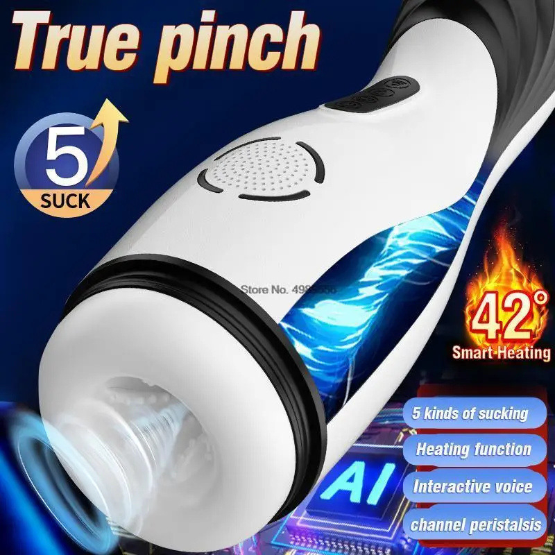 Automatic Male Masturbator With Vibration For Men Real Feeling_voghion.com