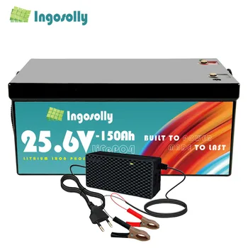 RV 캠핑카용 리튬 다리미 인산염 배터리, LiFePO4 배터리, 24V, 150Ah, 3840W