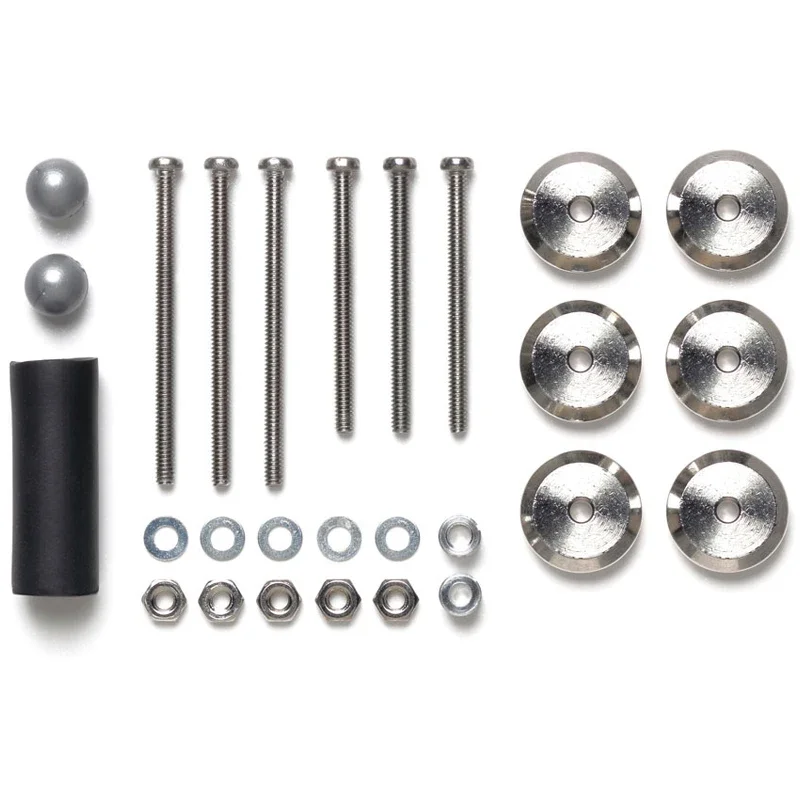 Ammortizzatori Di Massa Regolabili Tamiya 95608 Mini 4Wd Originali 2.5G Pesi * 6 Pezzi Siver Per Mini 4Wd Tamiya Racing Car