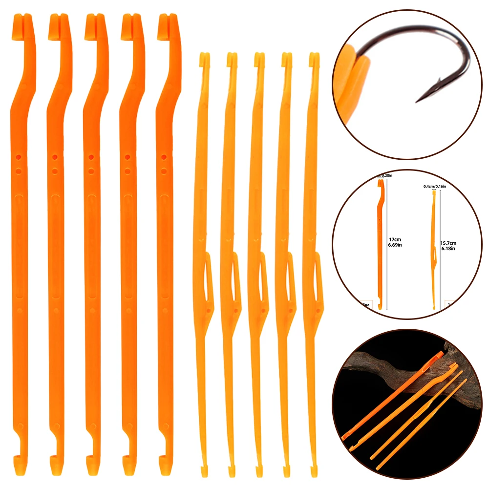 

Orange Fishing Hook Extractor Remover Set Smooth Edges Lightweight Compact Portable Decouplers Ice Carp Fishing Accessories