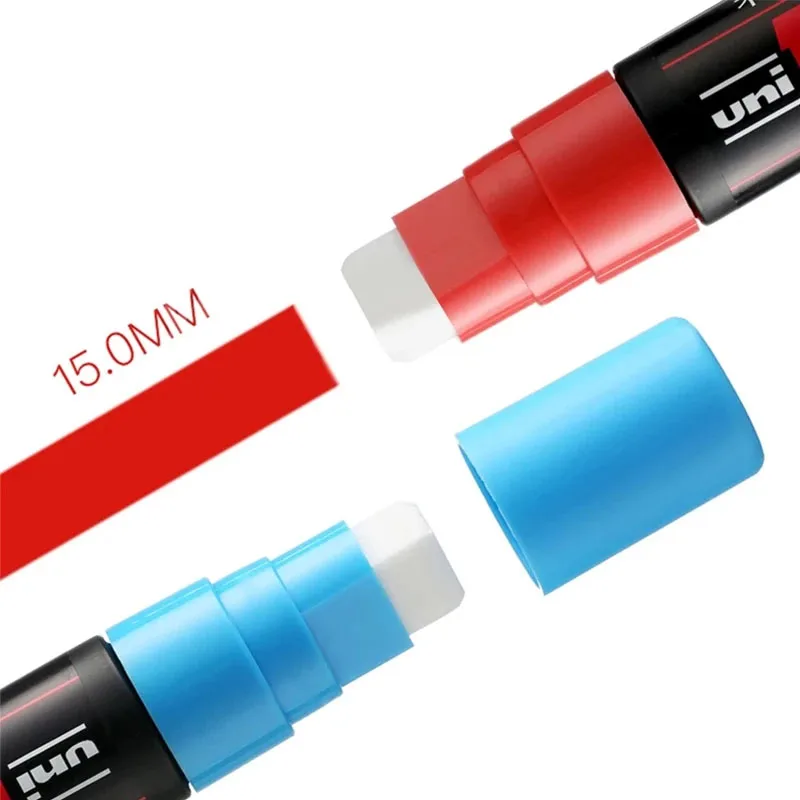 1pcs Japan UNI POSCA Marker PC-17K Graffiti Painting POP Poster Advertising Pen 15mm Water Based Big Head Pen Art Supplies 5
