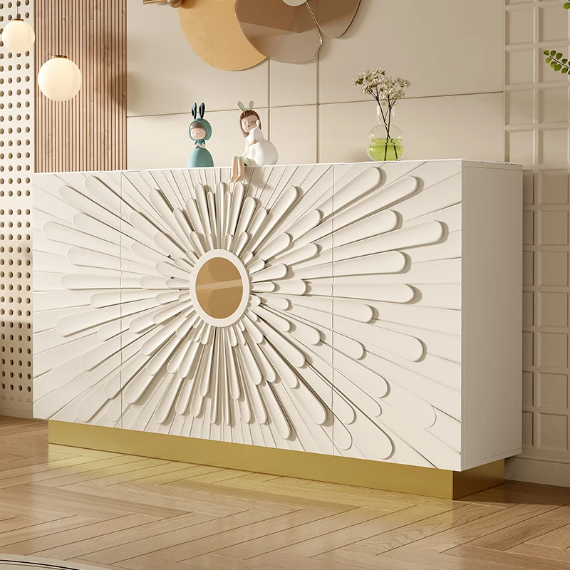 

Light luxury entry shoes cabinet household large capacity solid wood frame door closet modern simple living room locker