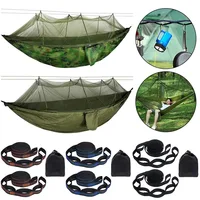 Portable Outdoor Camping Tent Hammock with Mosquito Net 2 Person Canopy Parachute Hanging Bed Hunting 210T Nylon Sleeping Swing 1
