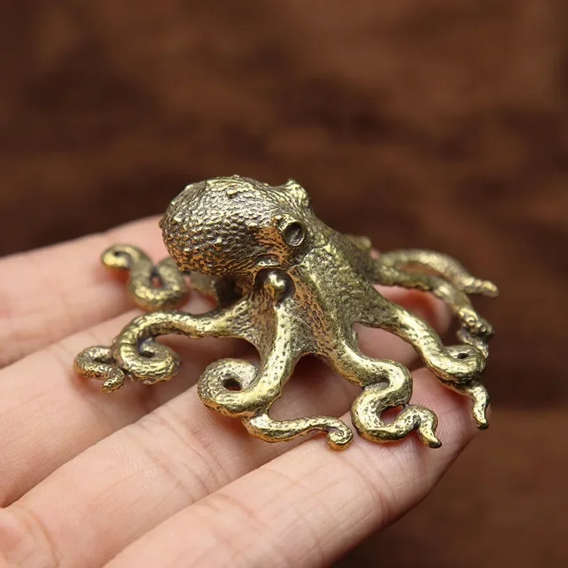 2 Stück Messing Frosch Figuren - Goldene Glücksbringer 3x2x1.5cm Schreibtisch Deko
