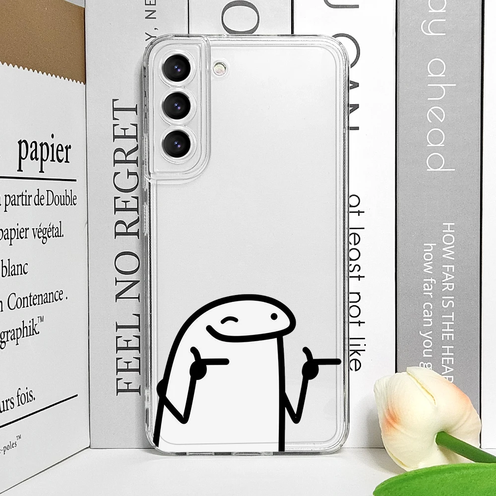 Flork Meme Transparent Soft Back Phone Case - Humorous Couple Design