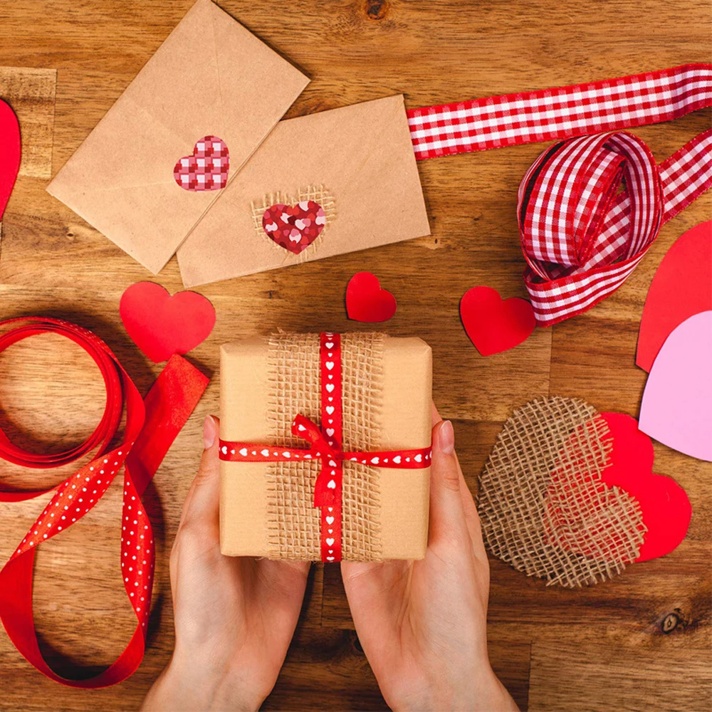 50–500 Stück rote herzförmige Etiketten zum Valentinstag, Papierverpackung, Aufkleber, Süßigkeiten, Dragee-Beutel, Geschenkbox, Verpackungsbeutel, Hochzeit – Detail 17