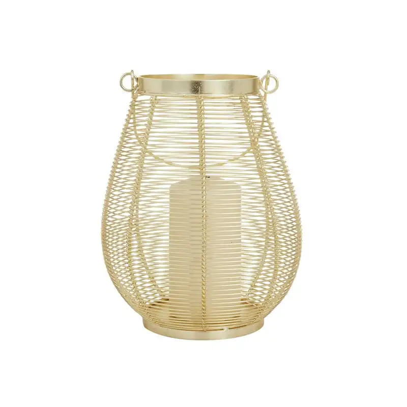 

Metal Decorative Candle Lantern with Thin Metal Handle
