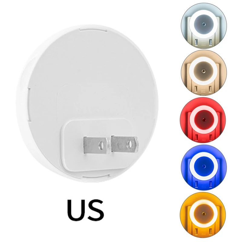 

Bedside Lamp Night Light US Plug LED Night Light AC220V Bedroom Lamp Gift For Children Cute Night Lamp For Corridor WC
