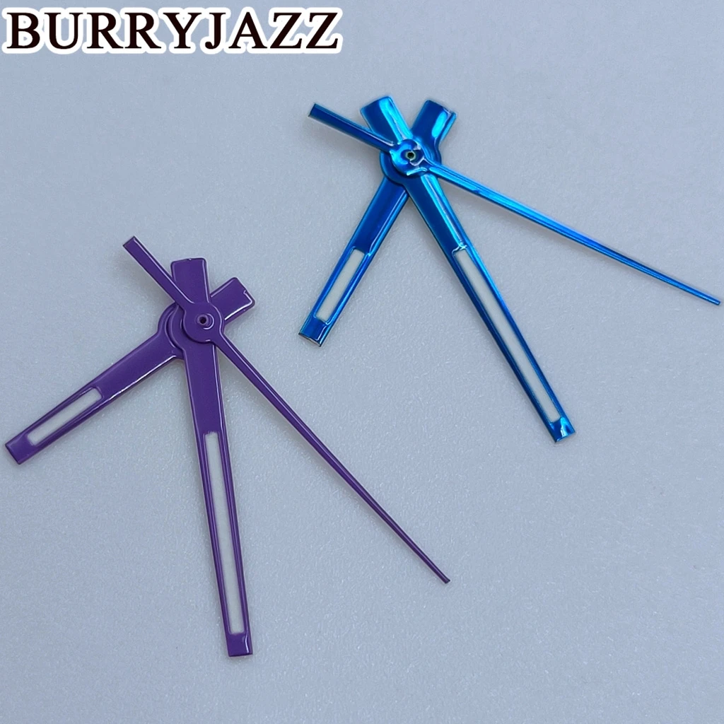BURRYJAZZ NH35 NH36 NH38 7S26 7S36 4R35 4R36 Uhrzeiger Silber Gold Blau Roségold Grün Rot Orange Lila Zeiger Grün Leuchtend – Detail 3