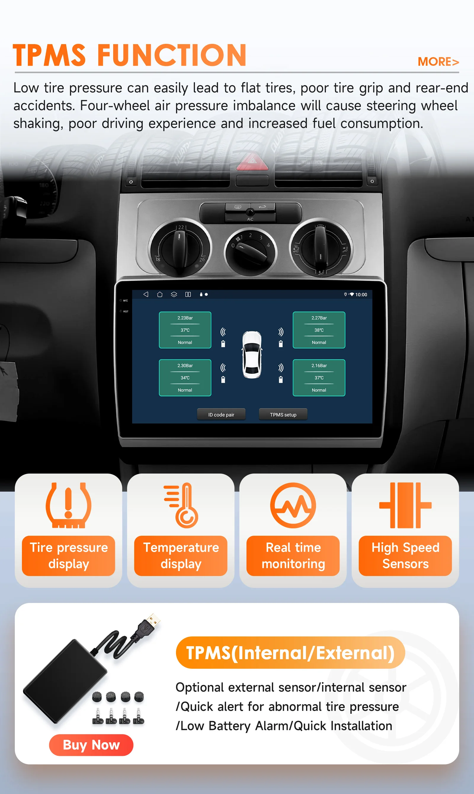 Hizpo 10,1 Zoll AI Systems Android 14 Autoradio für Volkswagen Touran 1 2003–2010 Multimedia-Player GPS 2din Autoradio 8G 128G FM – Detail 39