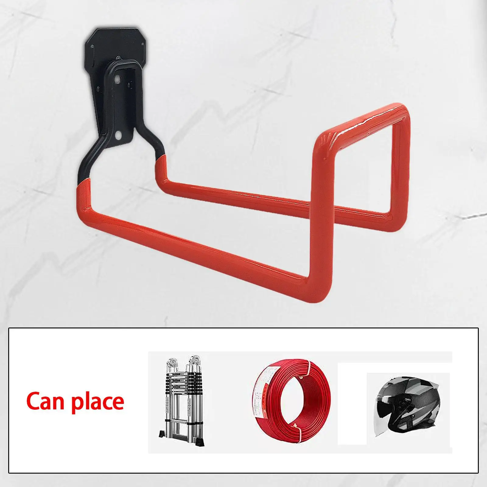 Water Hose Holder Hook Organizer Iron Wall Mounted Utility Hanger for Equipment Power Tools Ropes Outside Yard Garden Tools