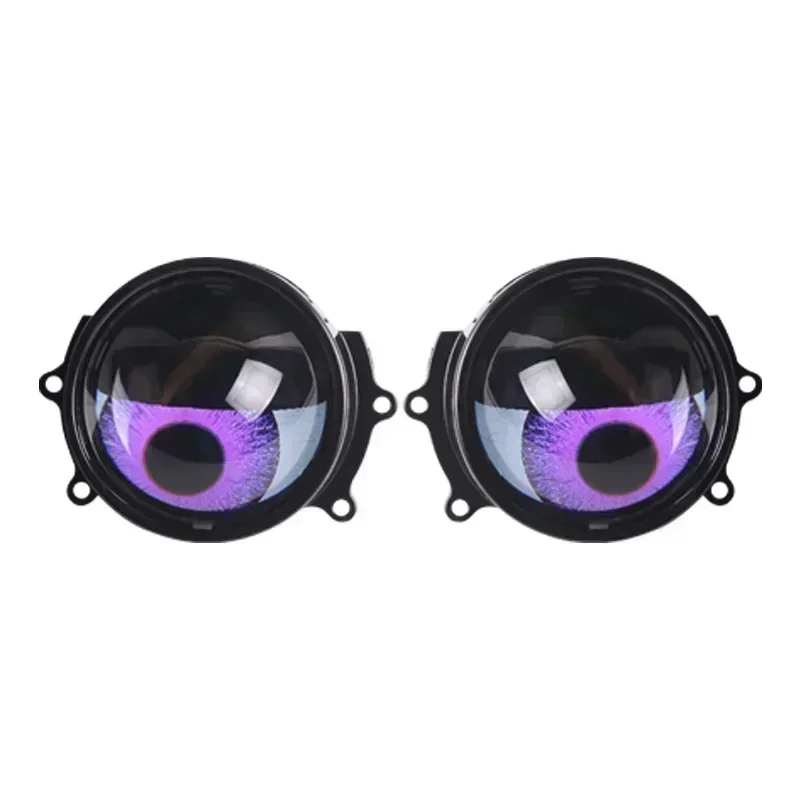 2pcs 3 Inch Car LED Devil Eyes Demon Evil Eye Lenses 12V For Car