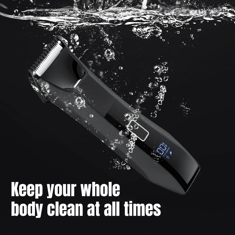 Ball Trimmers for Men 3-in-1 Body Hair Trimmer and Groin Hair Shaver -Dual-Head Trimmer for Smooth, No-Nick Shaving Nose