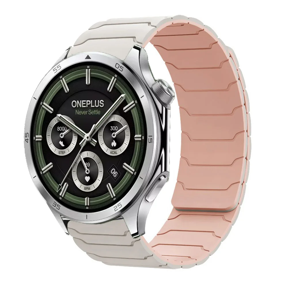 Magnetic Silicone Strap - Adjustable 20/22mm Bracelet Wristband