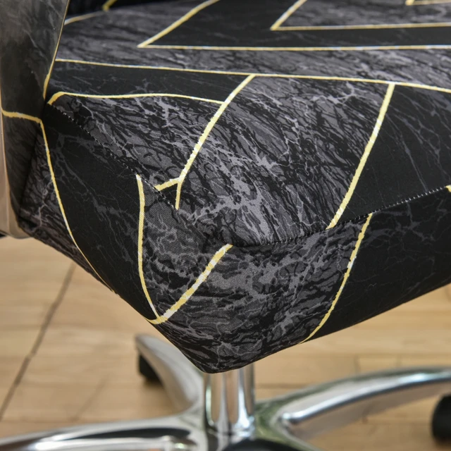 Elastic Rotating Office Chair Cover With Back Anti-dirty Computer Seat Case Spandex Gaming Chairs Slipcover for Armchair 4