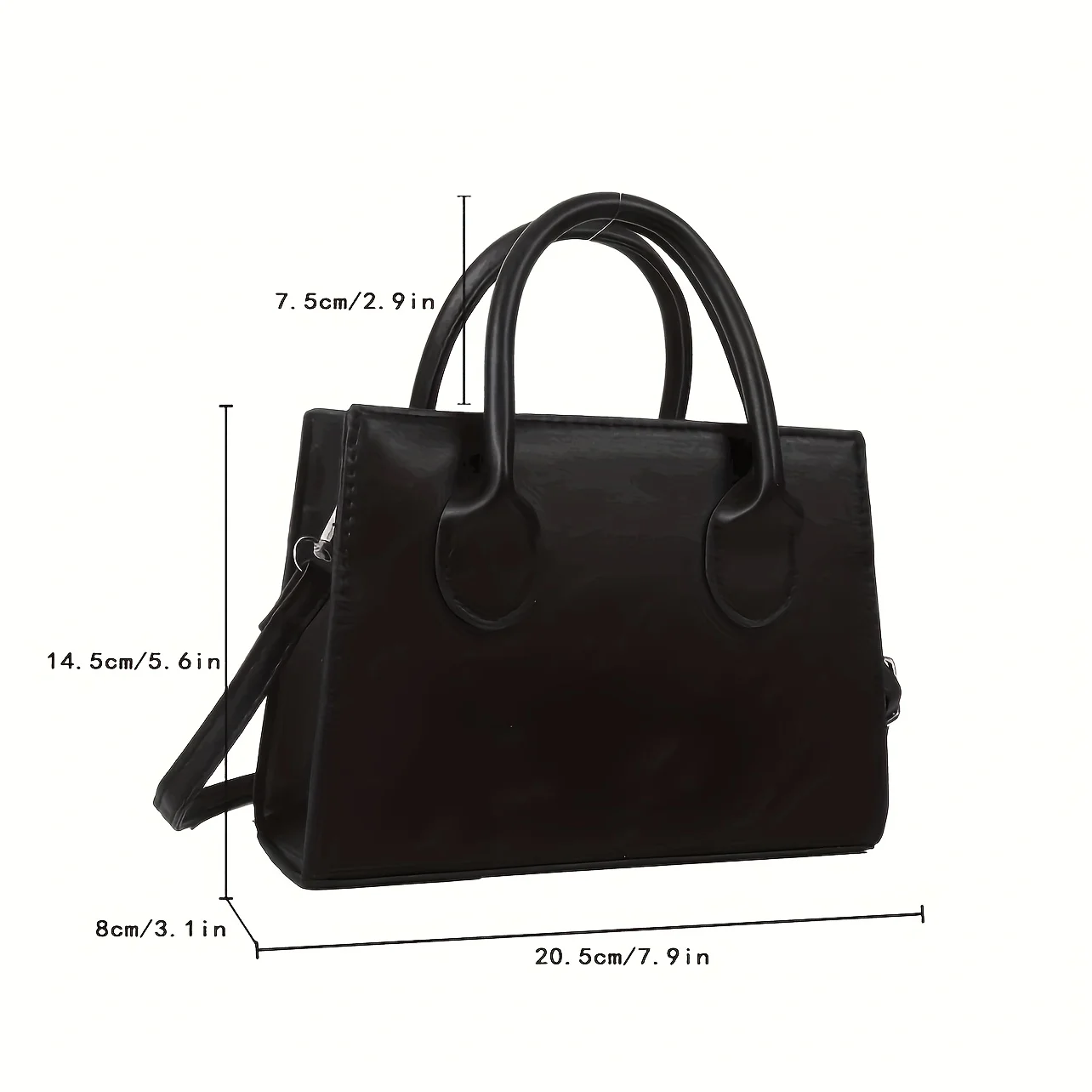 Trendy Square Handbag for Women Simple Mini Crossbody Bag, Minimalist Top Handle Shoulder Bag Solid Color Purse Designer Bag