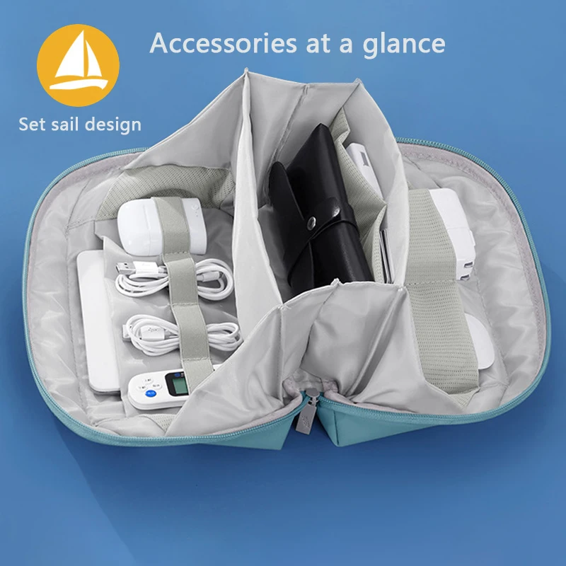 Cable storage bag Portable Digital Storage Bag Waterproof Electronic Cable Organizer USB Data Line Charger Plug Storage Bag Travel Cable Organizer