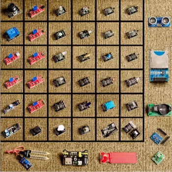 Per Arduino 45 Tipi di Sensori Digitale di Umidità di Temperatura RGB LED Cicalino Del Suolo Suono Modulo Sensore Ad Ultrasuoni PER UNO R3