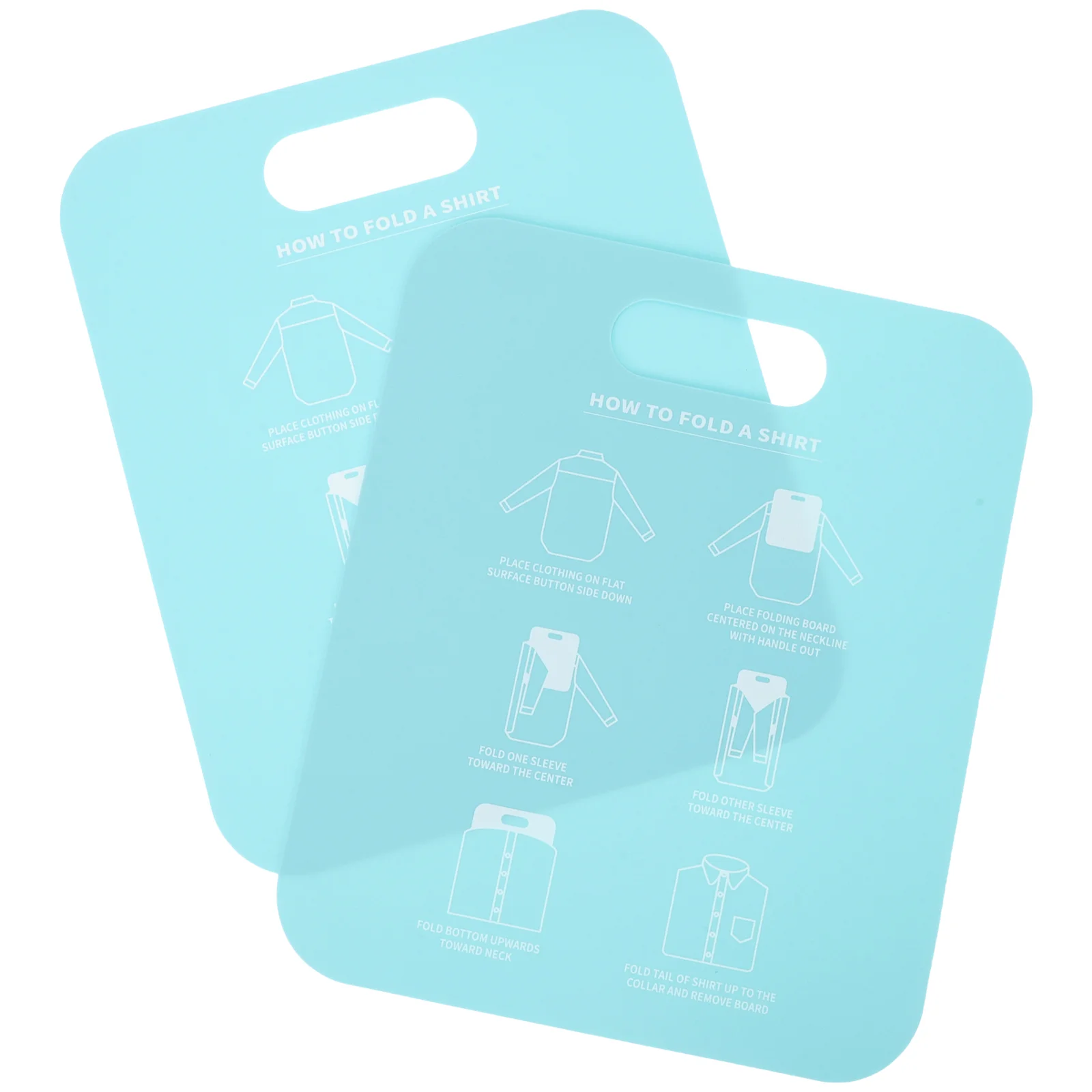 2 Pcs Clothes Board Shirt Folding Tool Anti-wrinkle Stacking Laundry Cardboard Folder Liner