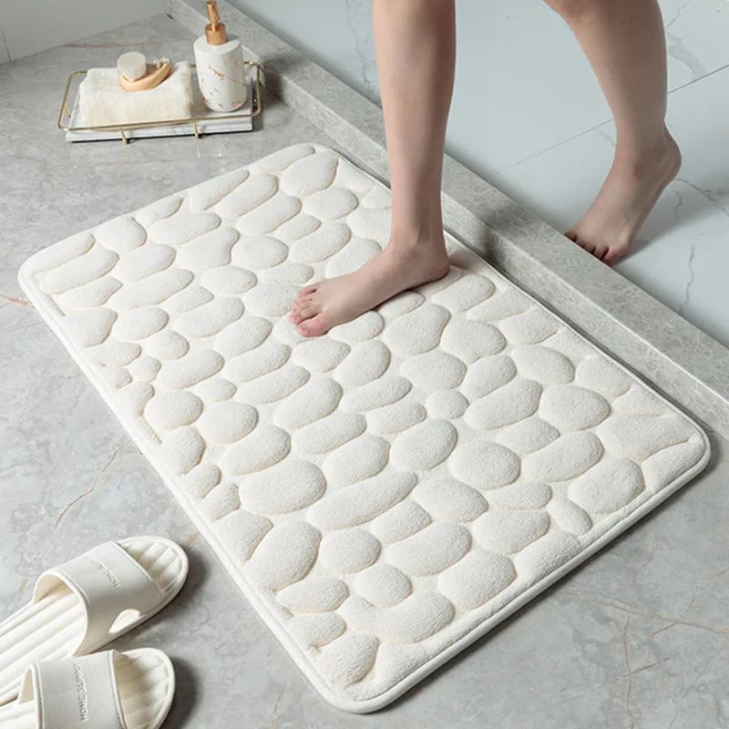 

Bathroom Non-slip Mat Memory Foam Soft Absorbent Rug Home Toilet Bedroom Kitchen Doorway Washable Carpet Bathroom Accessories