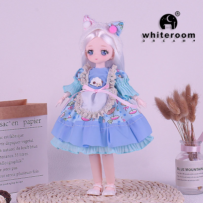 1/6 Bjd Puppe Hochzeit Kleid Anime Prinzessin Kleid Action-figuren Sphärische Gelenk Puppe Für Kinder Spielzeug Mädchen Cosplay 30cm lolita – Detail 11
