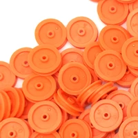 100Pcs 2mm Hole Orange Plastic Belt Pulley DIY RC Accessories