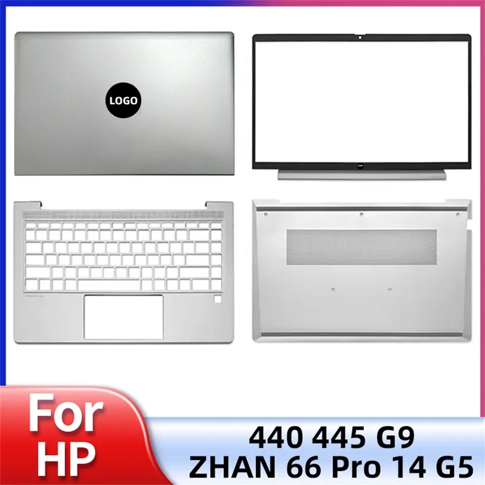 

New Original Case For HP Probook 440 G9 445 G9 Pro 14 G5 LCD Back Cover Bezel Palmrest Upper Lower Bottom Cover Housing Silver