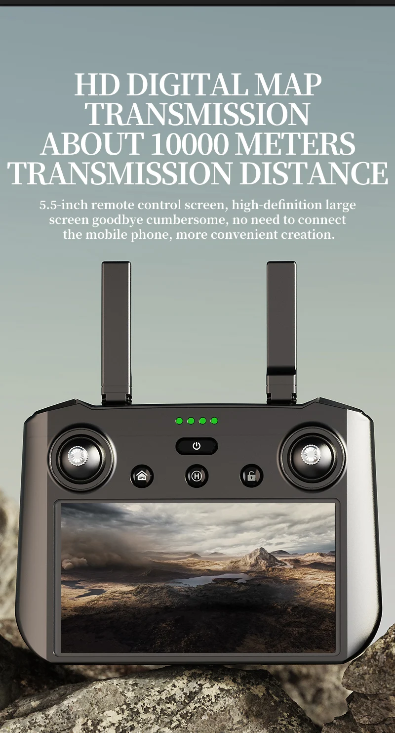 Description Picture 4 of itemVlog HD Aerial Drone KF104 Pro Max 3-axis Gimbal Anti-shake 8K Camera 5G Digital Image Transmission Dron LCD Screen RC Drone