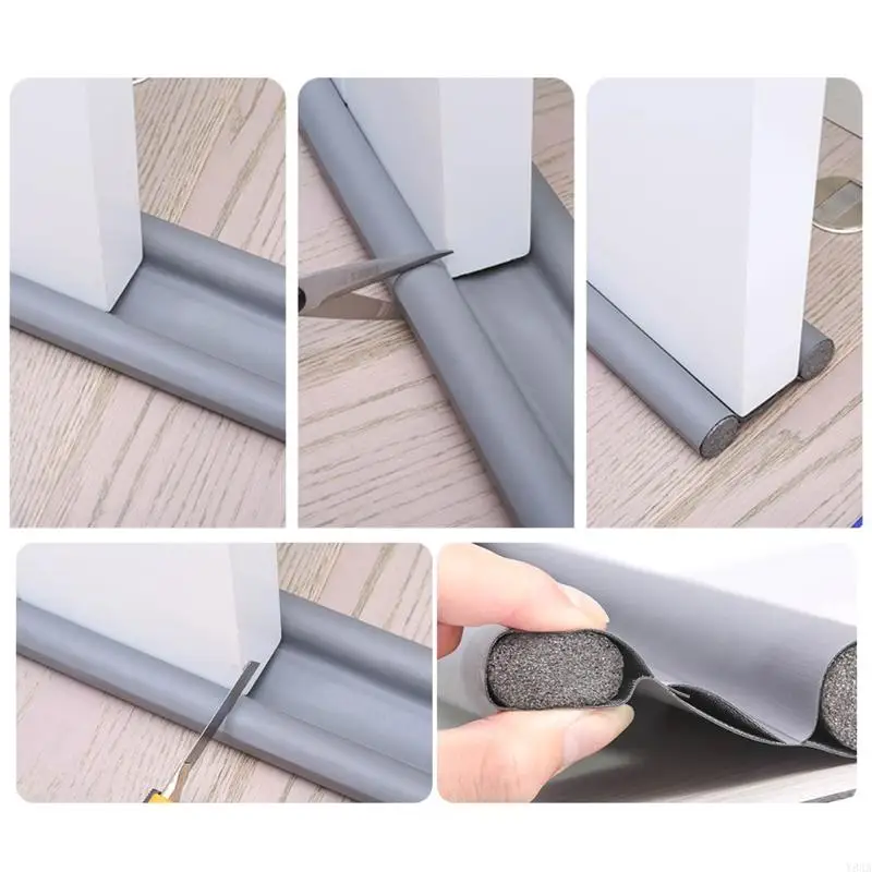 Y8AA Door Bottom Sealing Strip Stopper Weatherstrip Wind Dust Blocker Protector