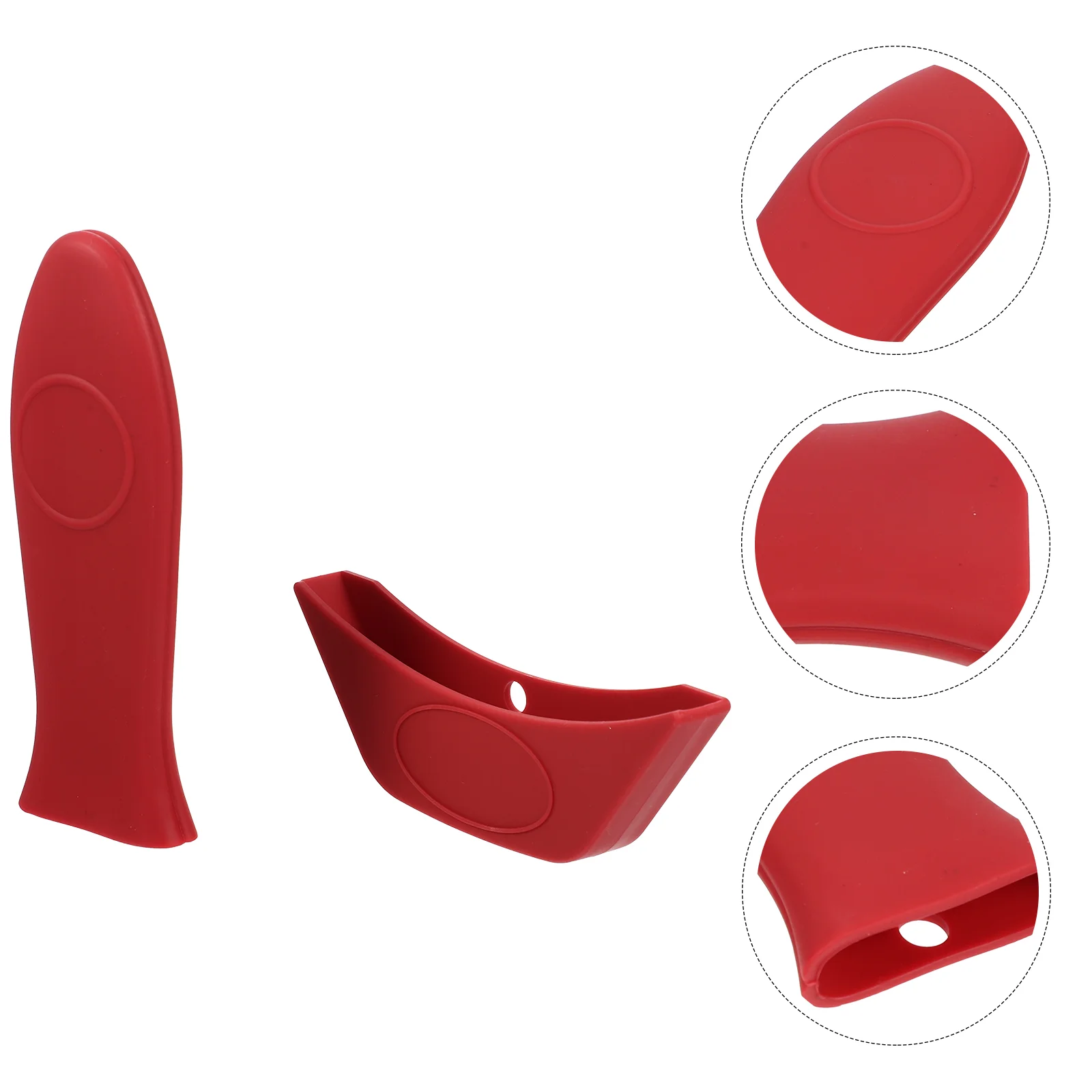

2 Pcs Silicone Insulation Handle Cookware Griddle Frying Pan Covers Heat-resistant